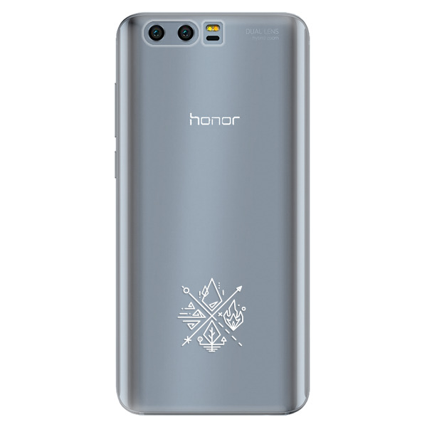 Odolné silikónové puzdro iSaprio - čiré - Elements - Huawei Honor 9