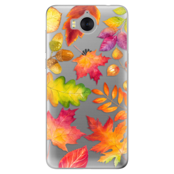 Odolné silikónové puzdro iSaprio - Autumn Leaves 01 - Huawei Y5 2017 / Y6 2017