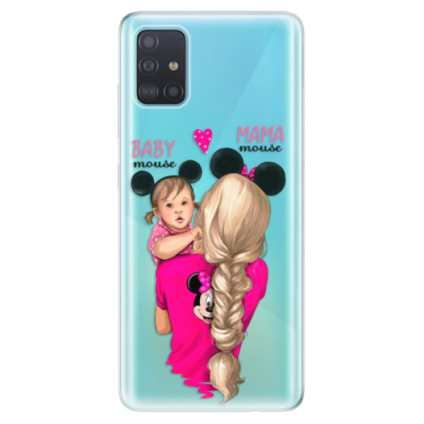 Odolné silikónové puzdro iSaprio - Mama Mouse Blond and Girl - Samsung Galaxy A51