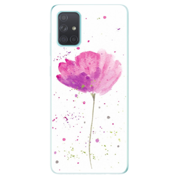 Odolné silikónové puzdro iSaprio - Poppies - Samsung Galaxy A71