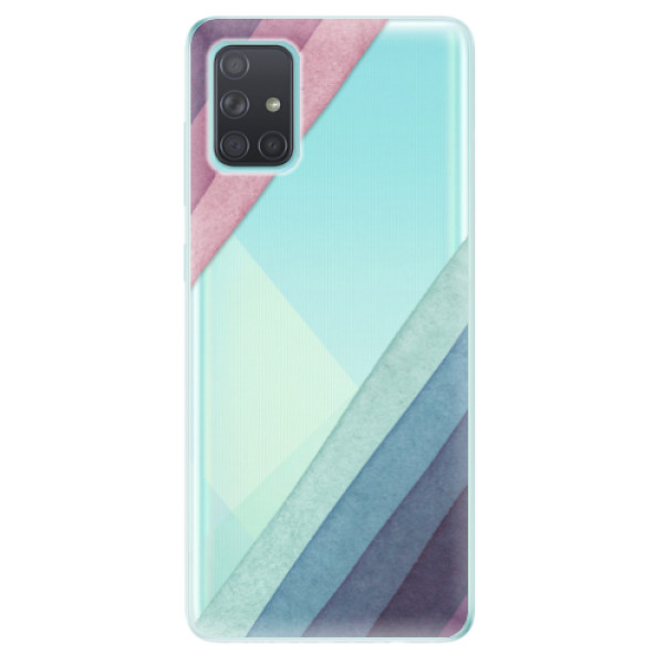 Odolné silikónové puzdro iSaprio - Glitter Stripes 01 - Samsung Galaxy A71