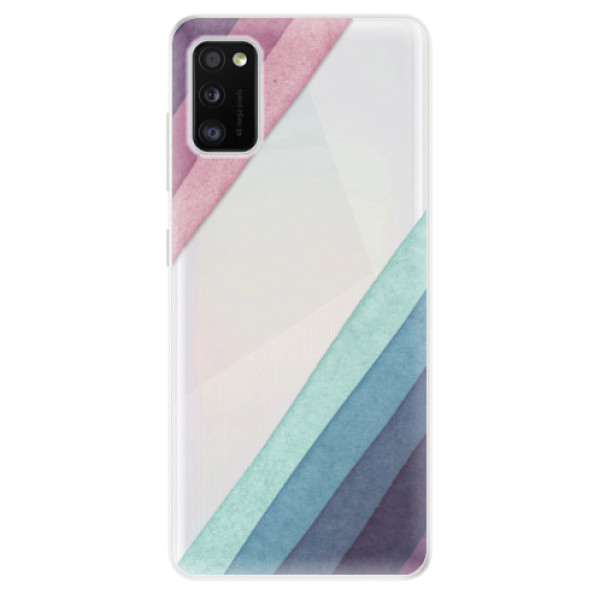 Odolné silikónové puzdro iSaprio - Glitter Stripes 01 - Samsung Galaxy A41