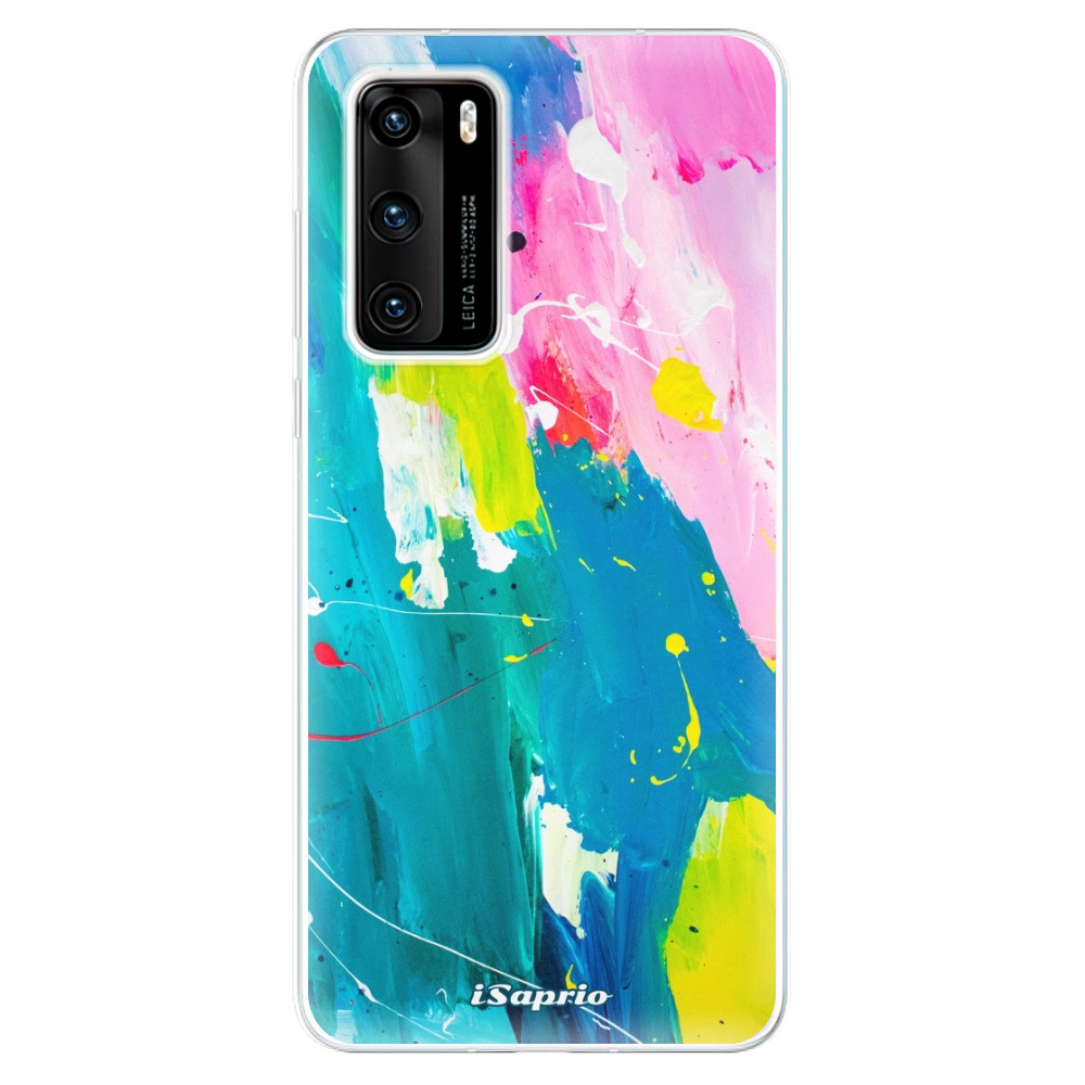 Odolné silikónové puzdro iSaprio - Abstract Paint 04 - Huawei P40