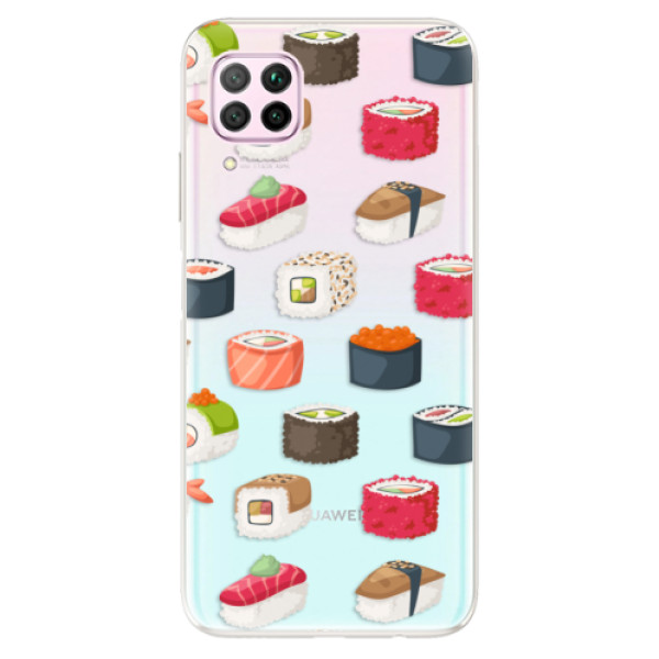 Odolné silikónové puzdro iSaprio - Sushi Pattern - Huawei P40 Lite