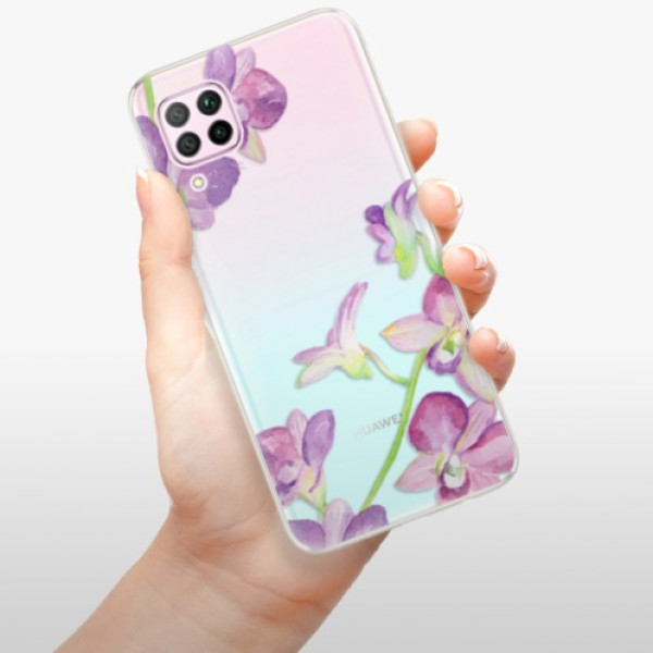 Odolné silikónové puzdro iSaprio - Purple Orchid - Huawei P40 Lite