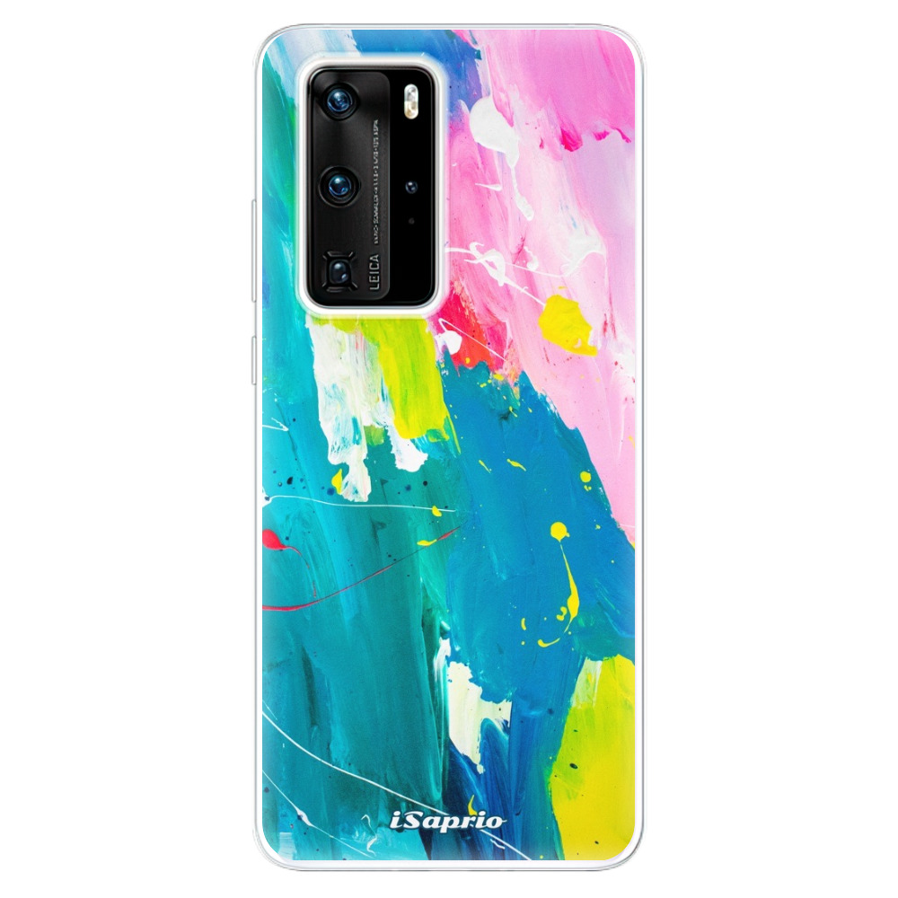 Odolné silikónové puzdro iSaprio - Abstract Paint 04 - Huawei P40 Pro