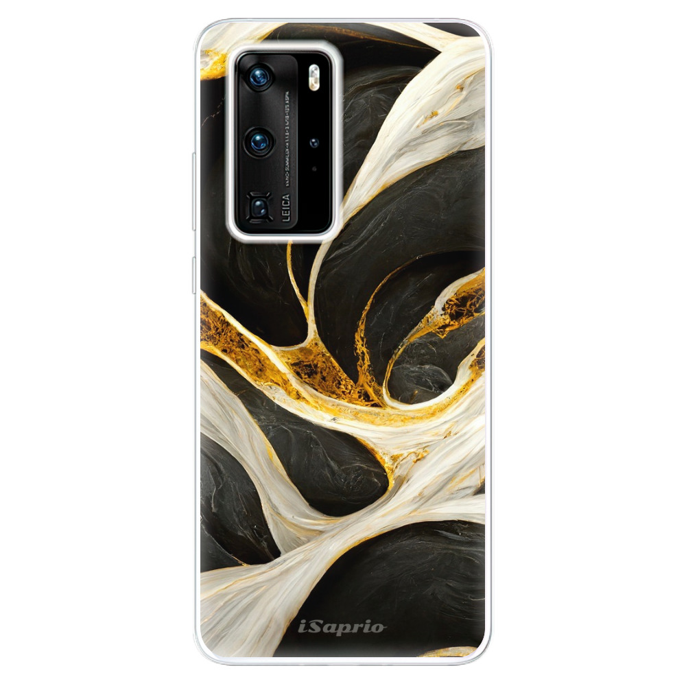 Odolné silikónové puzdro iSaprio - Black and Gold - Huawei P40 Pro