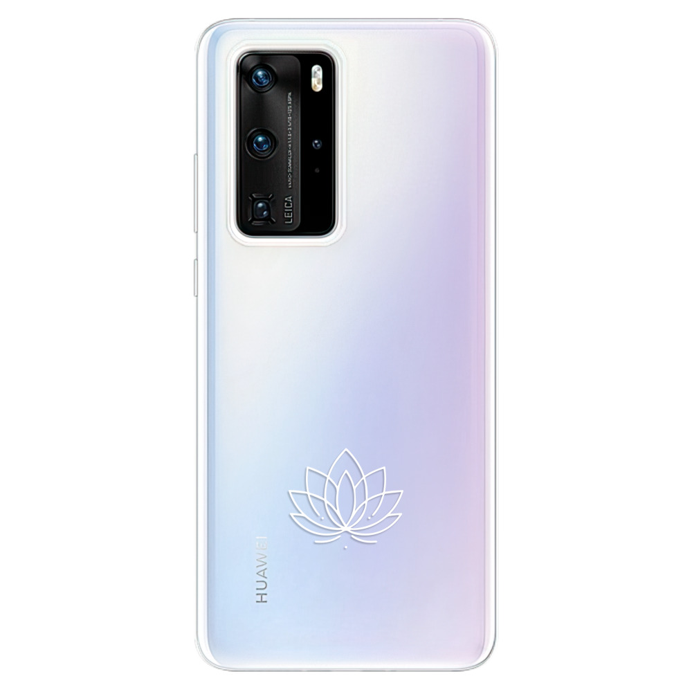 Odolné silikónové puzdro iSaprio - čiré - Lotos - Huawei P40 Pro