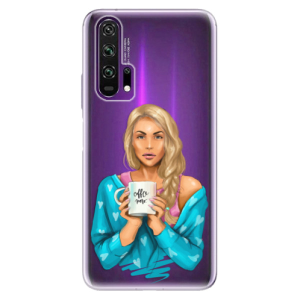 Odolné silikónové puzdro iSaprio - Coffe Now - Blond - Honor 20 Pro