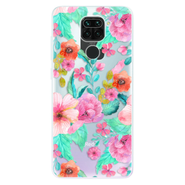 Odolné silikónové puzdro iSaprio - Flower Pattern 01 - Xiaomi Redmi Note 9