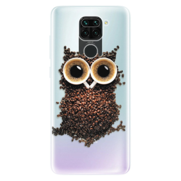 Odolné silikónové puzdro iSaprio - Owl And Coffee - Xiaomi Redmi Note 9