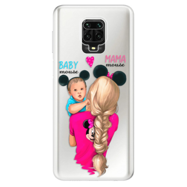 Odolné silikónové puzdro iSaprio - Mama Mouse Blonde and Boy - Xiaomi Redmi Note 9 Pro / Note 9S