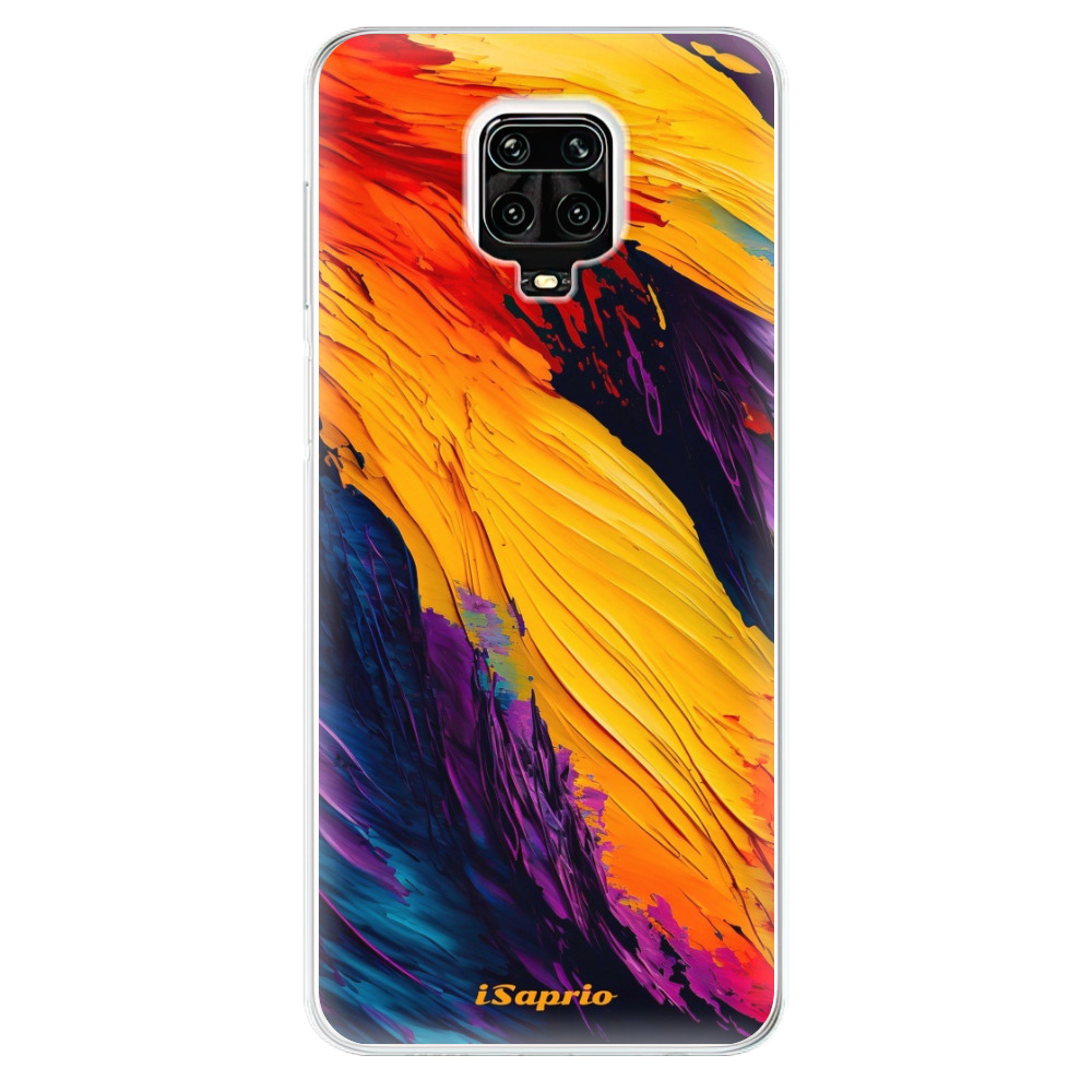 Odolné silikónové puzdro iSaprio - Orange Paint - Xiaomi Redmi Note 9 Pro / Note 9S