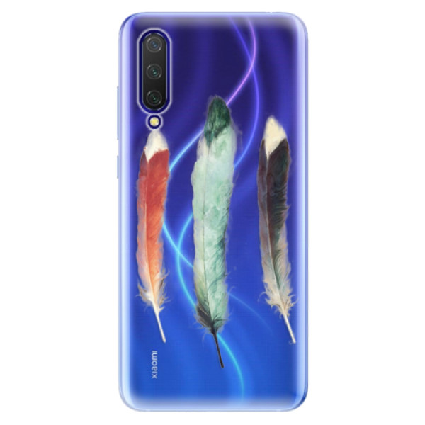 Odolné silikónové puzdro iSaprio - Three Feathers - Xiaomi Mi 9 Lite