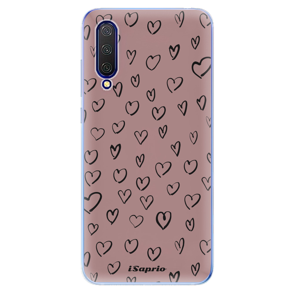 Odolné silikónové puzdro iSaprio - Heart Dark - Xiaomi Mi 9 Lite