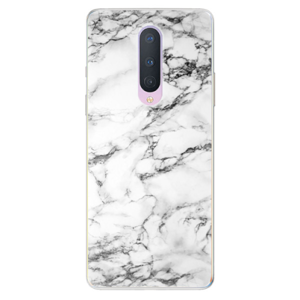 Odolné silikónové puzdro iSaprio - White Marble 01 - OnePlus 8