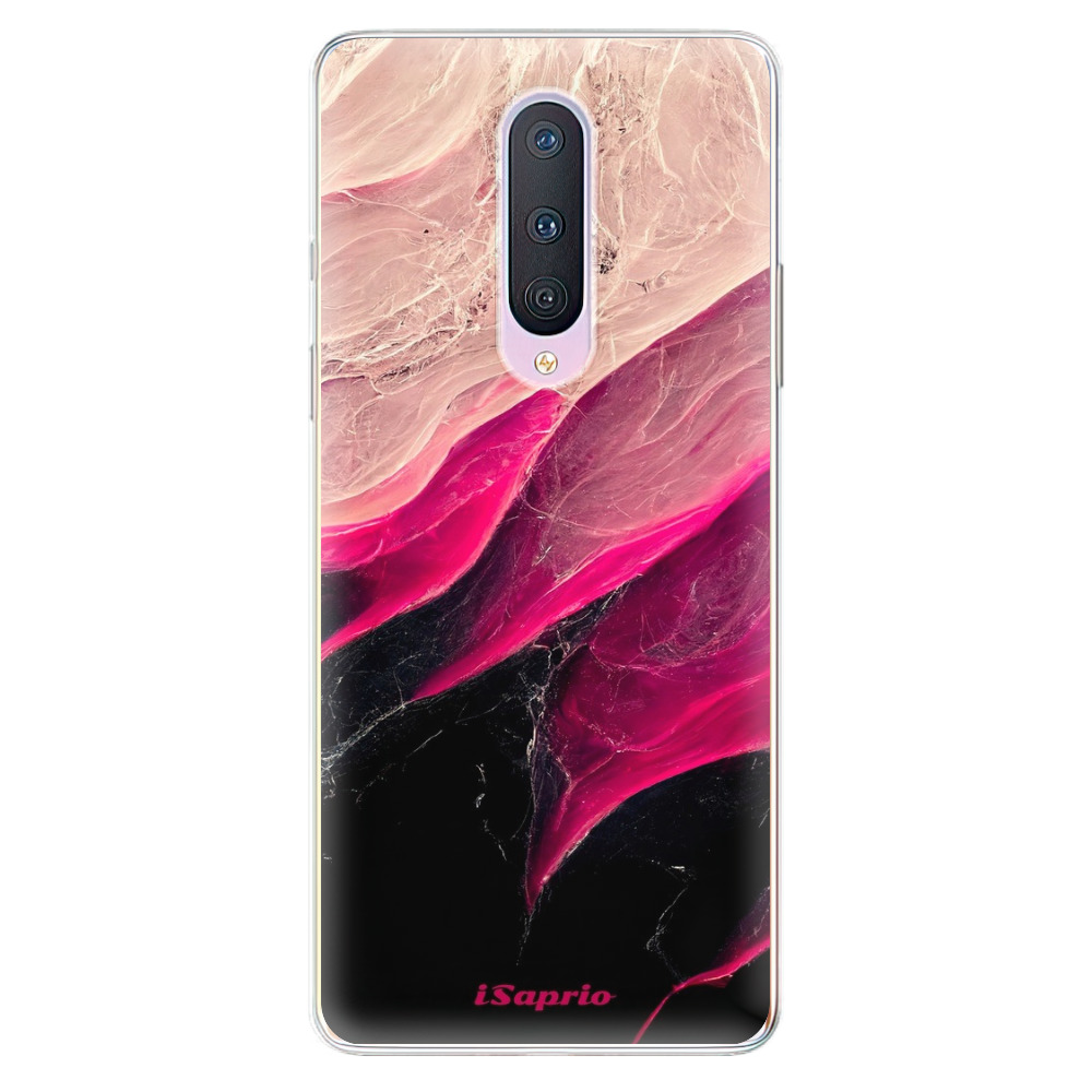 Odolné silikónové puzdro iSaprio - Black and Pink - OnePlus 8