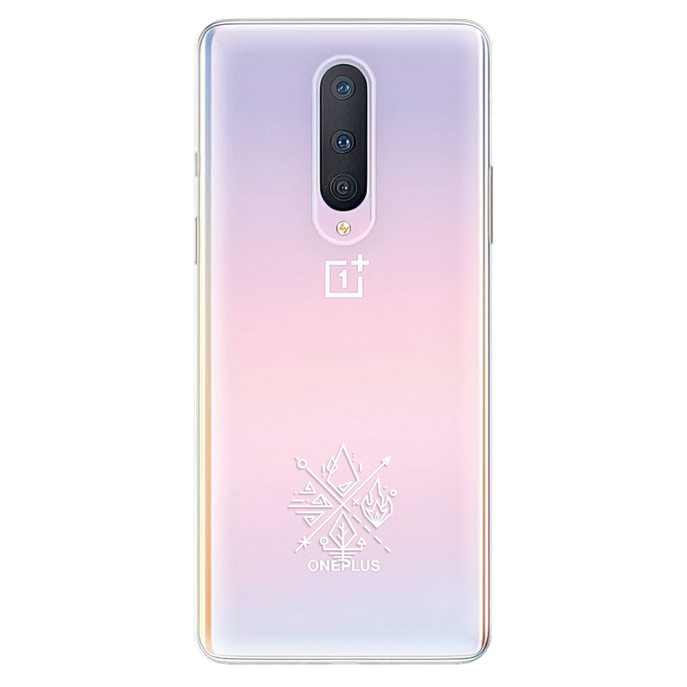 Odolné silikónové puzdro iSaprio - čiré - Elements - OnePlus 8