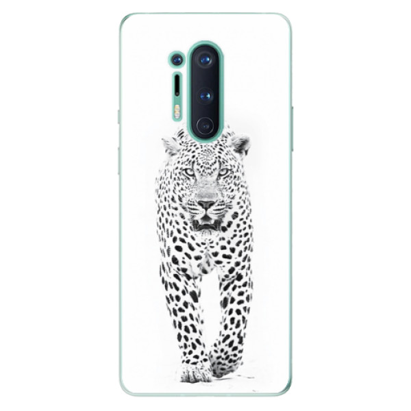 Odolné silikónové puzdro iSaprio - White Jaguar - OnePlus 8 Pro