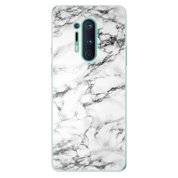 Odolné silikónové puzdro iSaprio - White Marble 01 - OnePlus 8 Pro