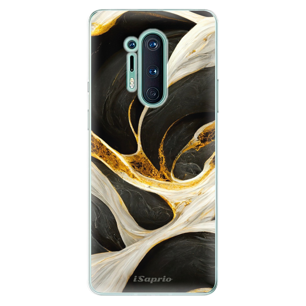 Odolné silikónové puzdro iSaprio - Black and Gold - OnePlus 8 Pro