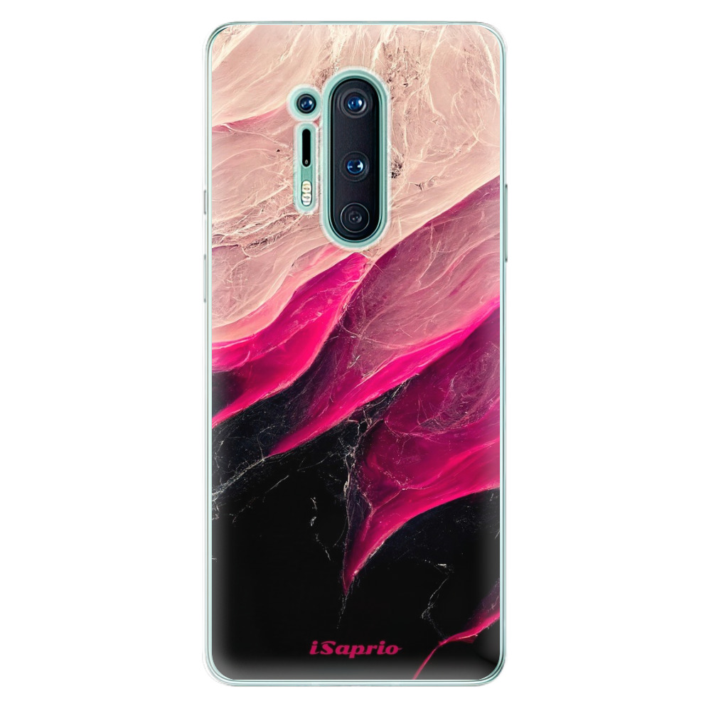 Odolné silikónové puzdro iSaprio - Black and Pink - OnePlus 8 Pro