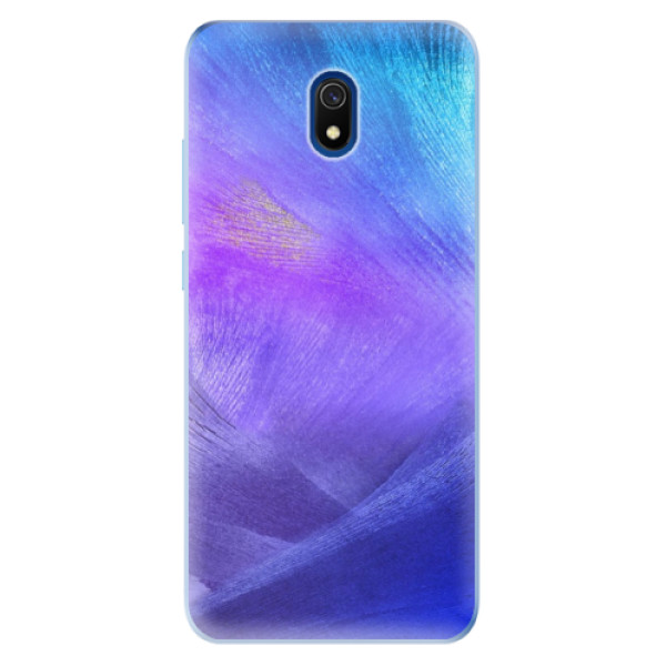 Odolné silikónové puzdro iSaprio - Purple Feathers - Xiaomi Redmi 8A