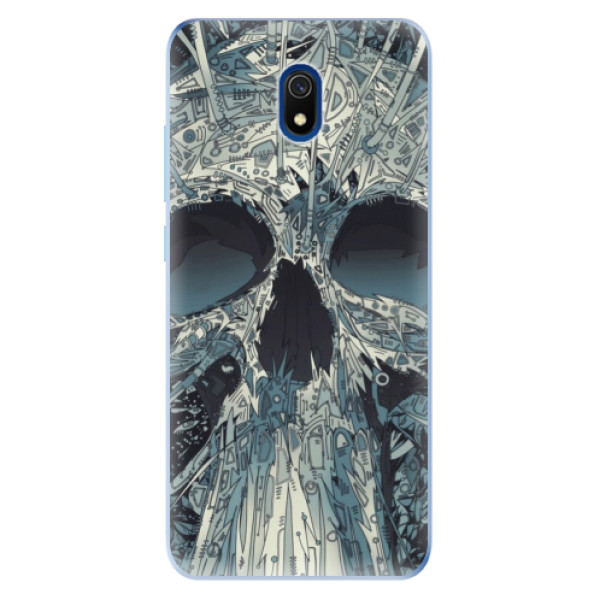 Odolné silikónové puzdro iSaprio - Abstract Skull - Xiaomi Redmi 8A