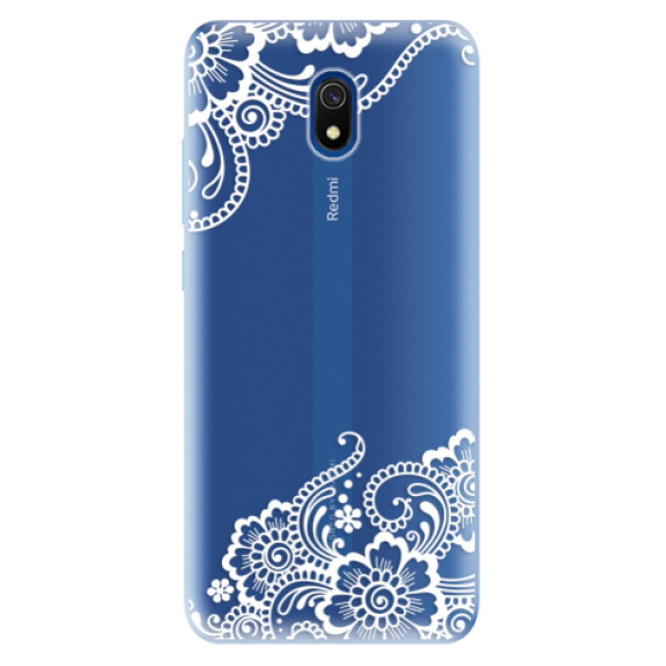 Odolné silikónové puzdro iSaprio - White Lace 02 - Xiaomi Redmi 8A