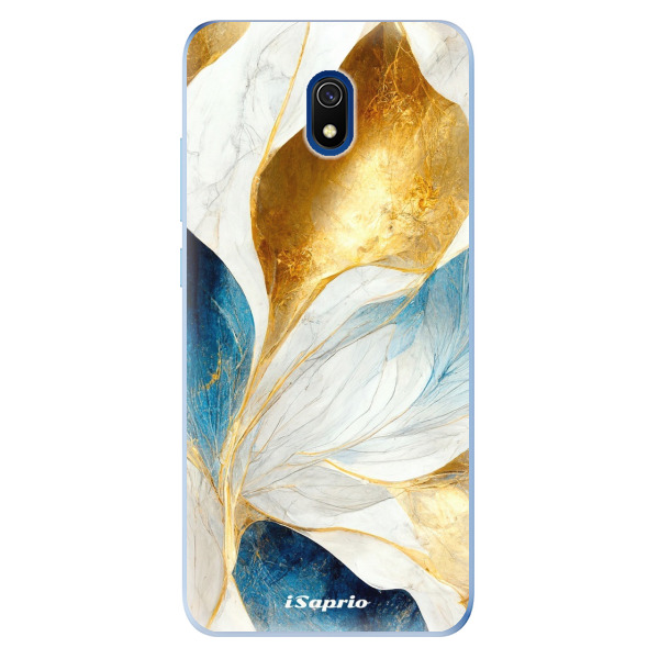 Odolné silikónové puzdro iSaprio - Blue Leaves - Xiaomi Redmi 8A