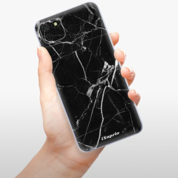 Odolné silikónové puzdro iSaprio - Black Marble 18 - Huawei Y5p