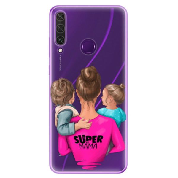 Odolné silikónové puzdro iSaprio - Super Mama - Boy and Girl - Huawei Y6p