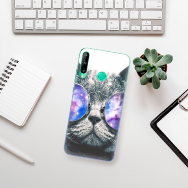 Odolné silikónové puzdro iSaprio - Galaxy Cat - Huawei P40 Lite E