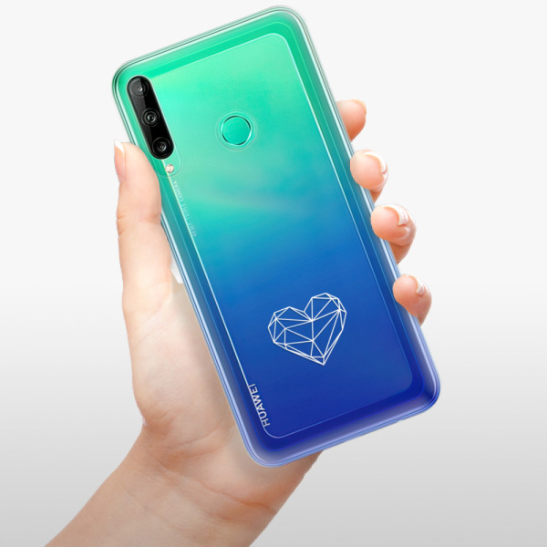 Odolné silikónové puzdro iSaprio - čiré - Digital Love - Huawei P40 Lite E