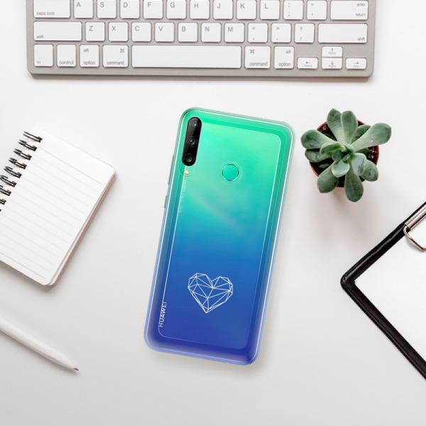 Odolné silikónové puzdro iSaprio - čiré - Digital Love - Huawei P40 Lite E