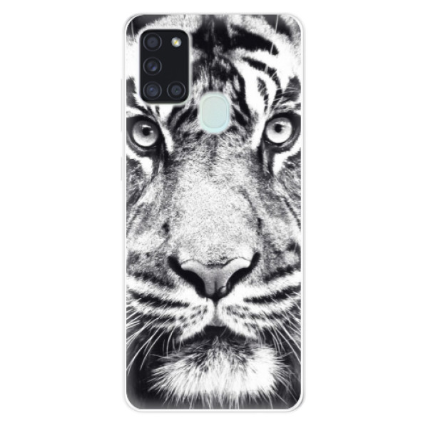 Odolné silikónové puzdro iSaprio - Tiger Face - Samsung Galaxy A21s