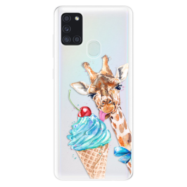 Odolné silikónové puzdro iSaprio - Love Ice-Cream - Samsung Galaxy A21s