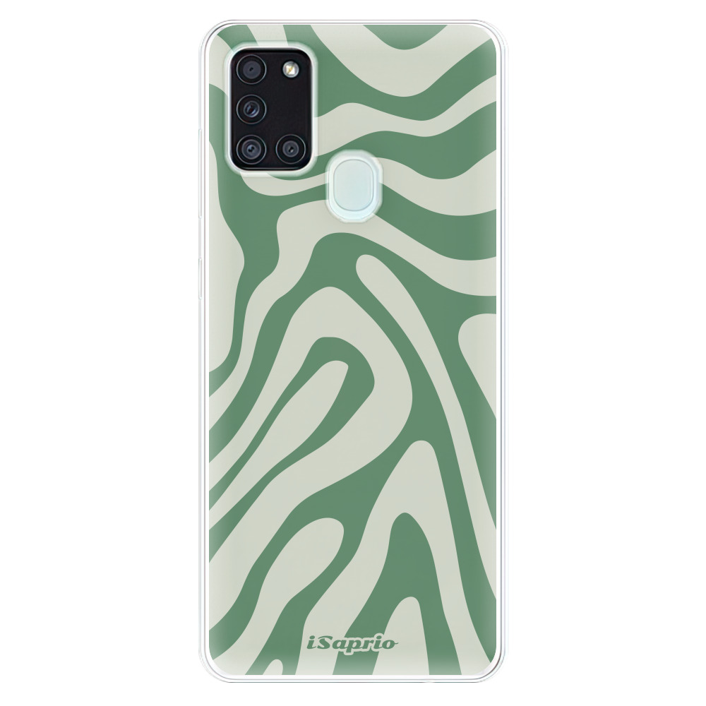 Odolné silikónové puzdro iSaprio - Zebra Green - Samsung Galaxy A21s