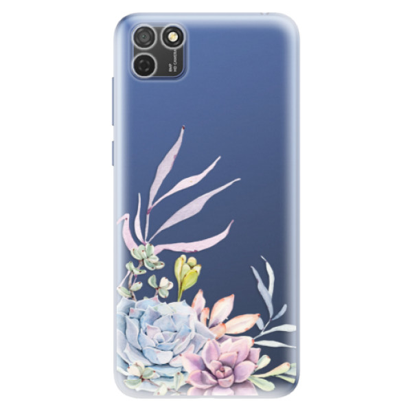 Odolné silikónové puzdro iSaprio - Succulent 01 - Honor 9S