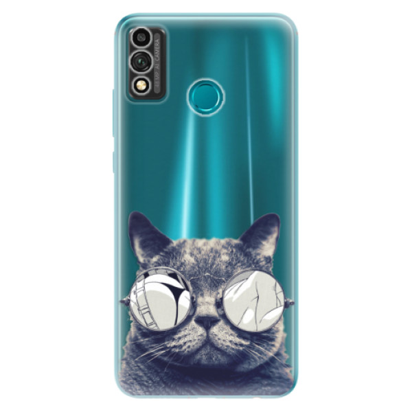 Odolné silikónové puzdro iSaprio - Crazy Cat 01 - Honor 9X Lite