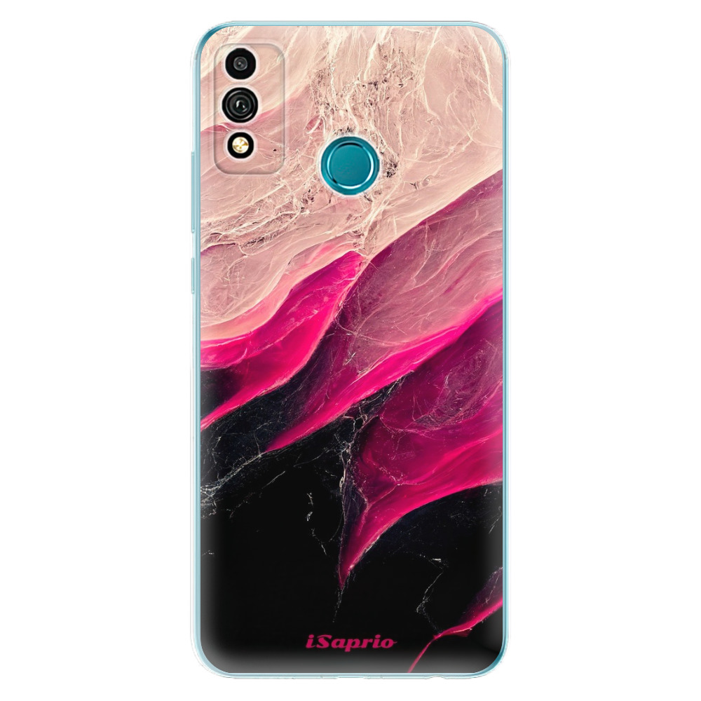 Odolné silikónové puzdro iSaprio - Black and Pink - Honor 9X Lite