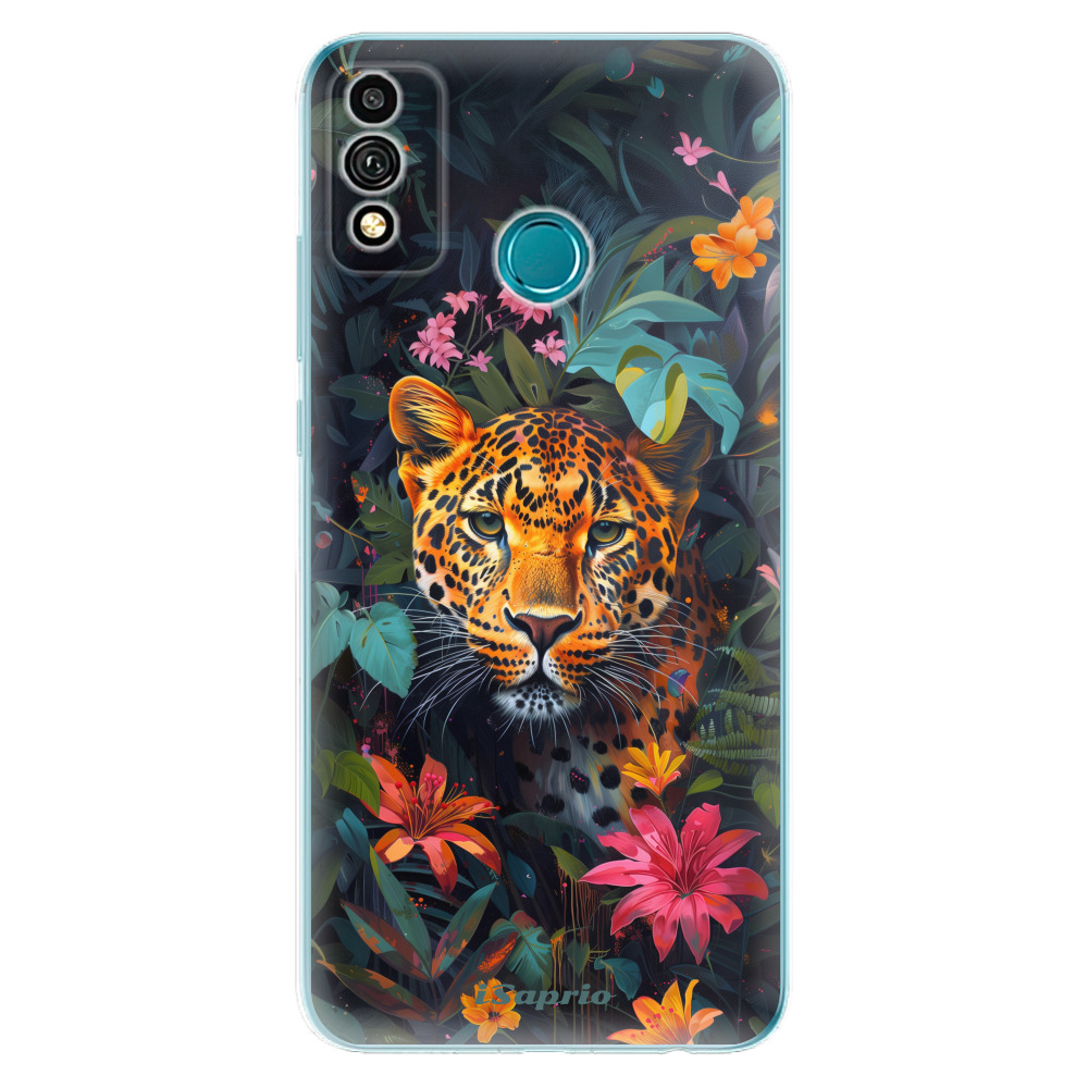 Odolné silikónové puzdro iSaprio - Flower Jaguar - Honor 9X Lite