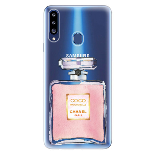Odolné silikónové puzdro iSaprio - Chanel Rose - Samsung Galaxy A20s