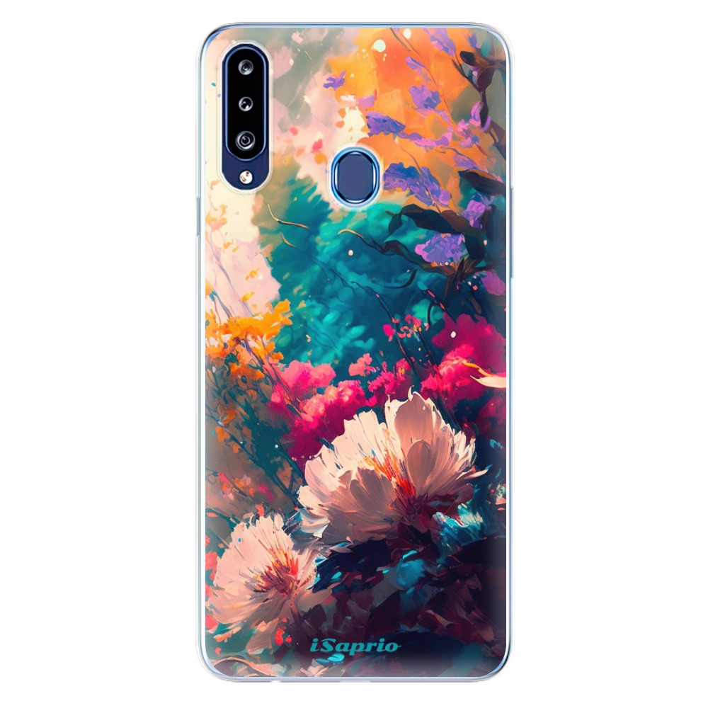 Odolné silikónové puzdro iSaprio - Flower Design - Samsung Galaxy A20s