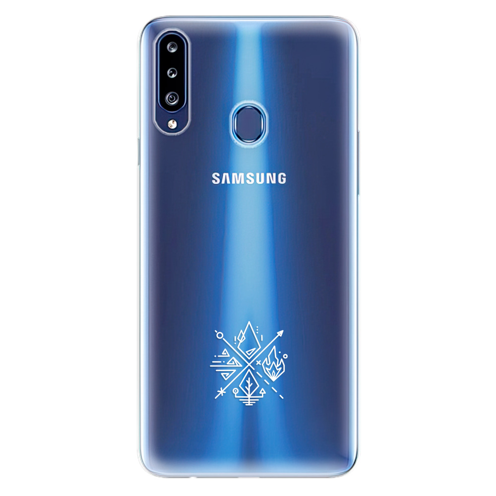 Odolné silikónové puzdro iSaprio - čiré - Elements - Samsung Galaxy A20s