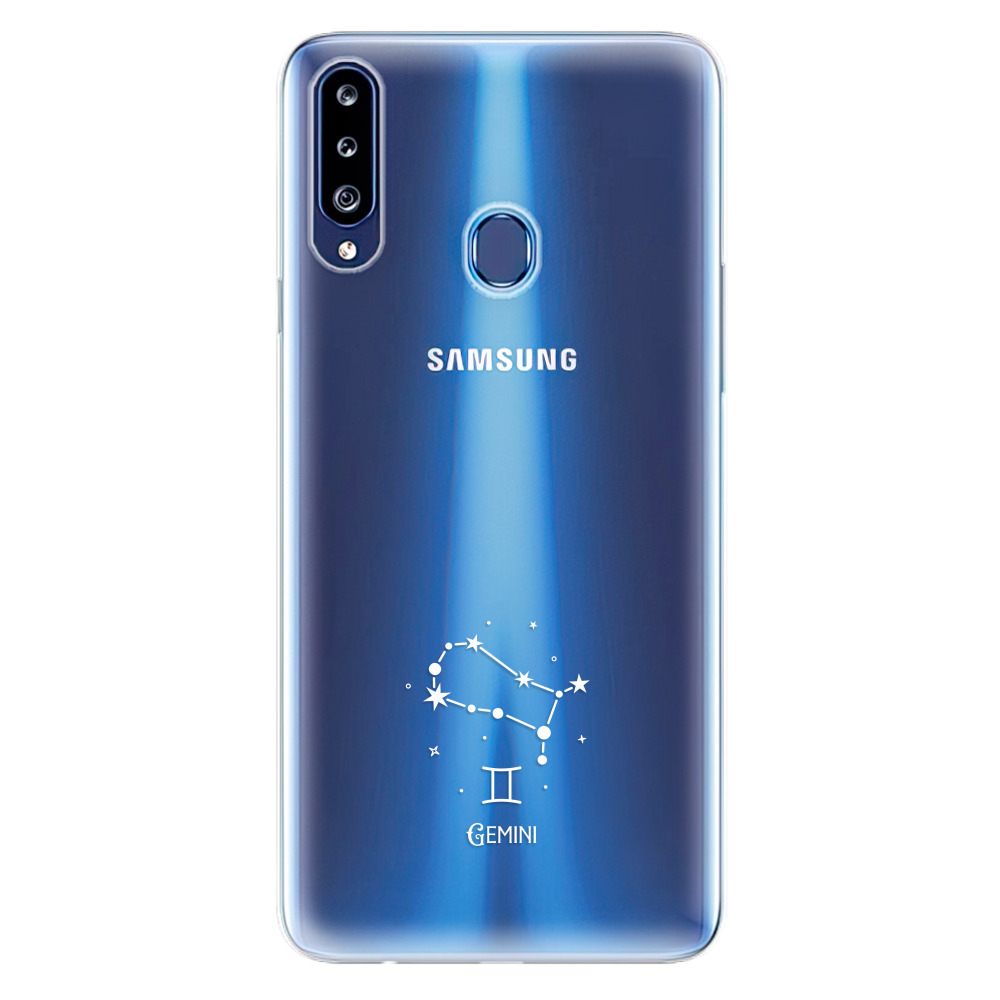 Odolné silikónové puzdro iSaprio - čiré - Blíženci - Samsung Galaxy A20s