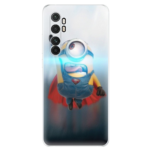 Odolné silikónové puzdro iSaprio - Mimons Superman 02 - Xiaomi Mi Note 10 Lite