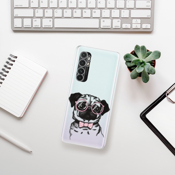 Odolné silikónové puzdro iSaprio - The Pug - Xiaomi Mi Note 10 Lite