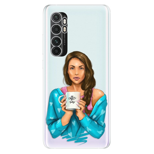 Odolné silikónové puzdro iSaprio - Coffe Now - Brunette - Xiaomi Mi Note 10 Lite