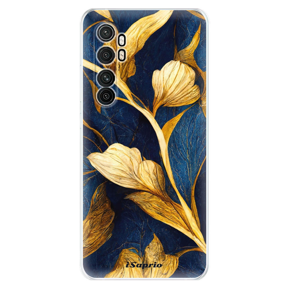 Odolné silikónové puzdro iSaprio - Gold Leaves - Xiaomi Mi Note 10 Lite